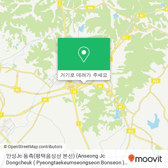 안성Jc 동측(평택음성선 본선) (Anseong Jc Dongcheuk ( Pyeongtaekeumseongseon  Bonseon )) 지도