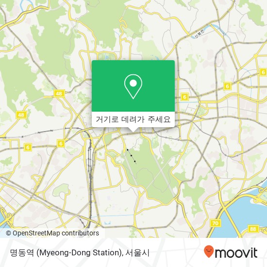 명동역 (Myeong-Dong Station) 지도