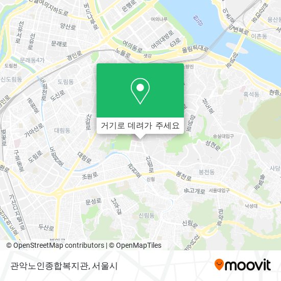 관악노인종합복지관 지도