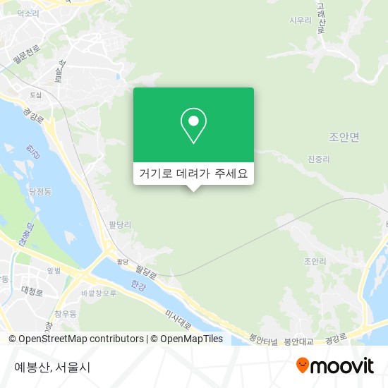 예봉산 지도