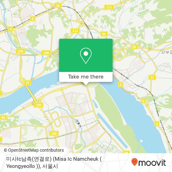 미사Ic남측(연결로) (Misa Ic Namcheuk ( Yeongyeollo )) 지도