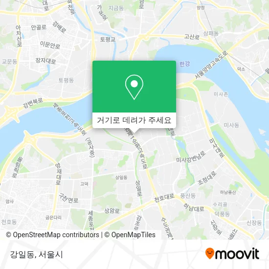 강일동 지도