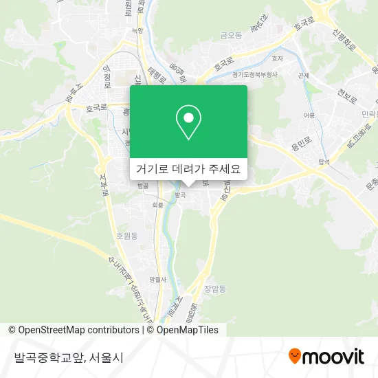 발곡중학교앞 지도