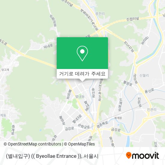 (별내입구) (( Byeollae Entrance )) 지도