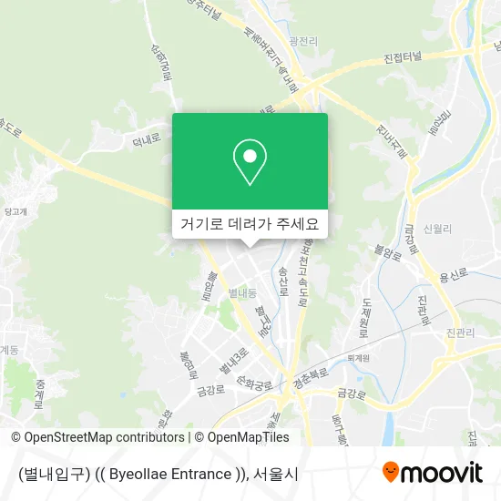 (별내입구) (( Byeollae Entrance )) 지도