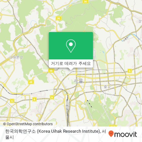 한국의학연구소 (Korea Uihak Research Institute) 지도