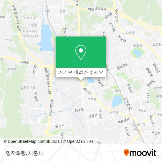 명작화랑 지도