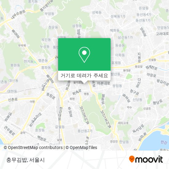 충무김밥 지도