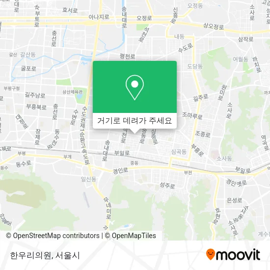 한우리의원 지도