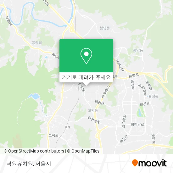덕원유치원 지도