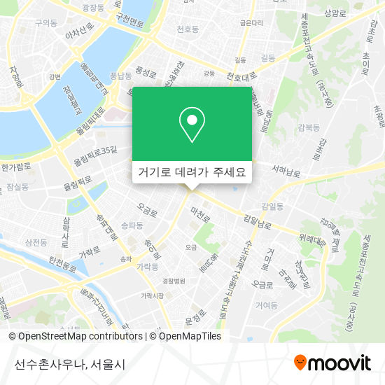 선수촌사우나 지도