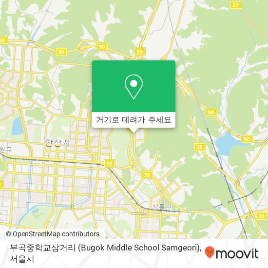 부곡중학교삼거리 (Bugok Middle School Samgeori) 지도