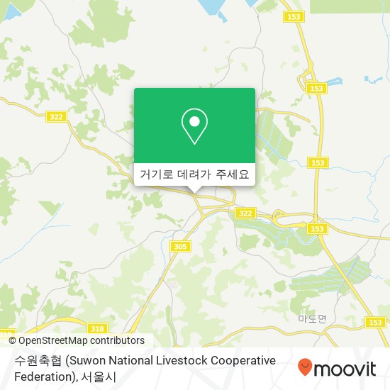 수원축협 (Suwon National Livestock Cooperative Federation) 지도