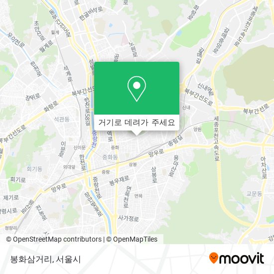 봉화삼거리 지도