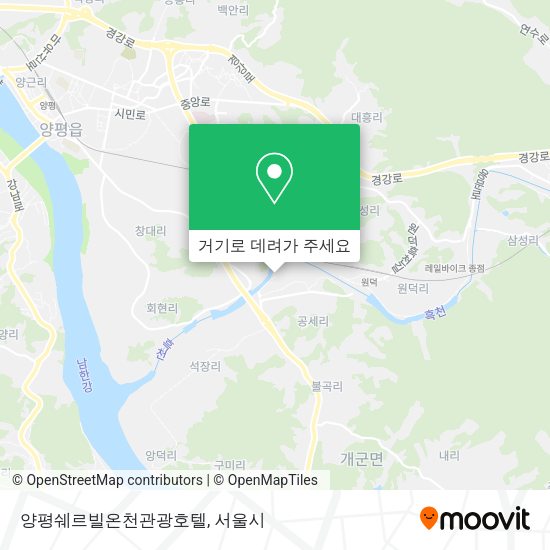 양평쉐르빌온천관광호텔 지도