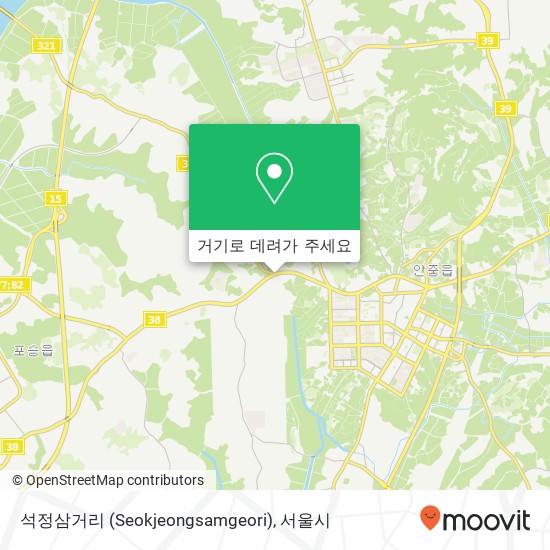석정삼거리 (Seokjeongsamgeori) 지도