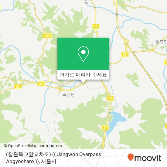 (장원육교앞교차로) (( Jangwon Overpass Apgyocharo )) 지도