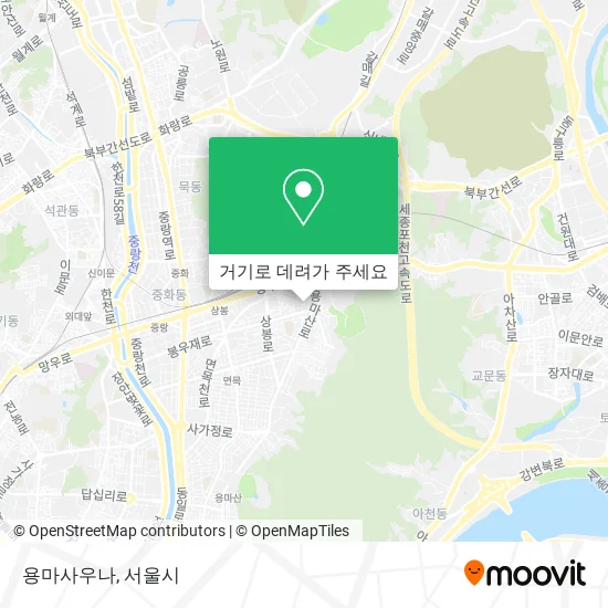 용마사우나 지도