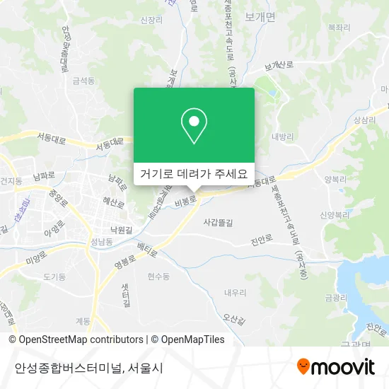 안성종합버스터미널 지도