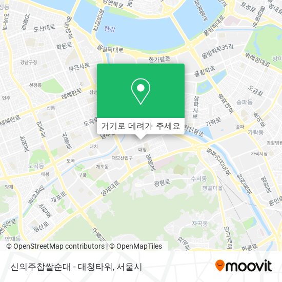 신의주찹쌀순대 - 대청타워 지도