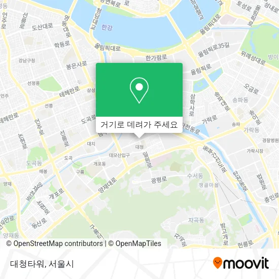 대청타워 지도