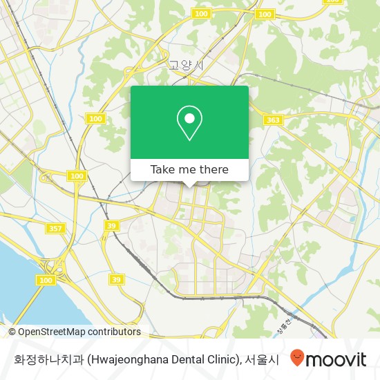 화정하나치과 (Hwajeonghana Dental Clinic) 지도