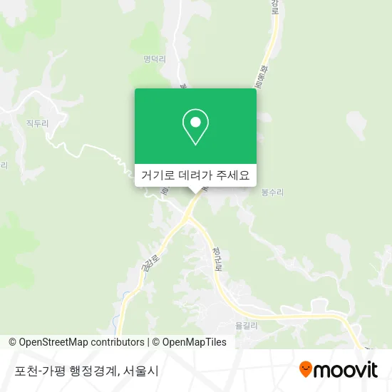 포천-가평 행정경계 지도
