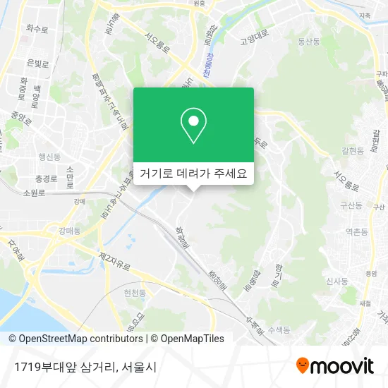 1719부대앞 삼거리 지도