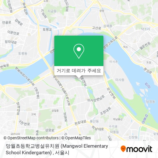 망월초등학교병설유치원 (Mangwol Elementary School Kindergarten) 지도