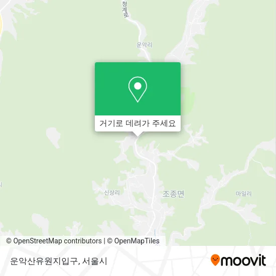 운악산유원지입구 지도