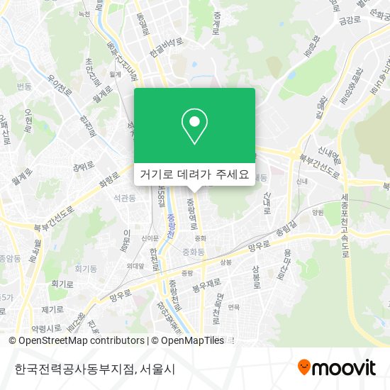 한국전력공사동부지점 지도