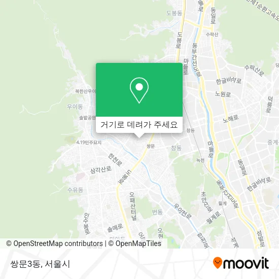 쌍문3동 지도