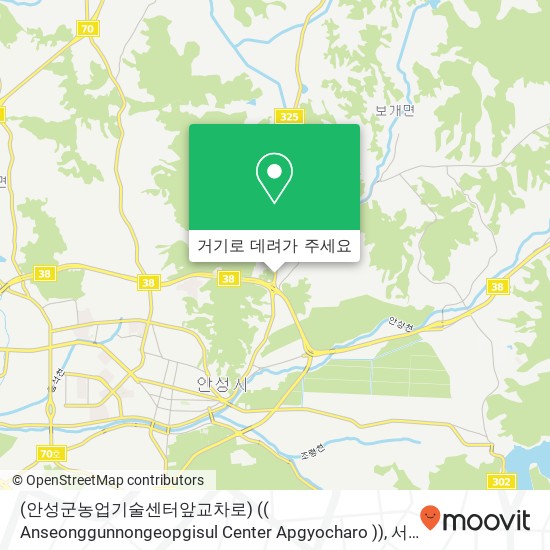 (안성군농업기술센터앞교차로) (( Anseonggunnongeopgisul Center Apgyocharo )) 지도