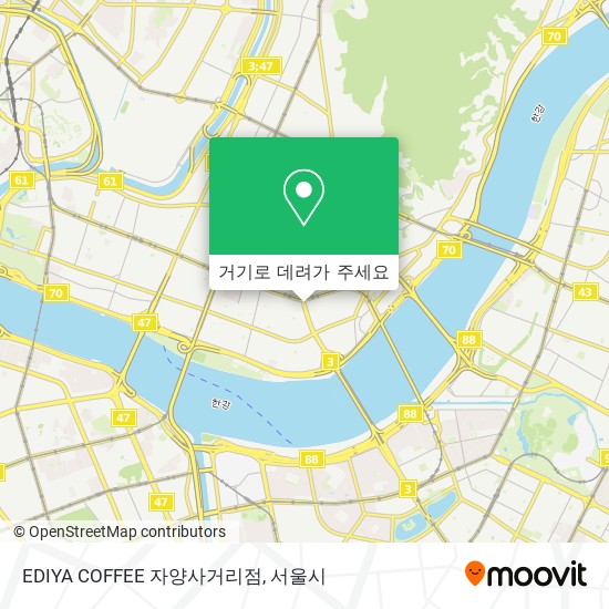 EDIYA COFFEE 자양사거리점 지도