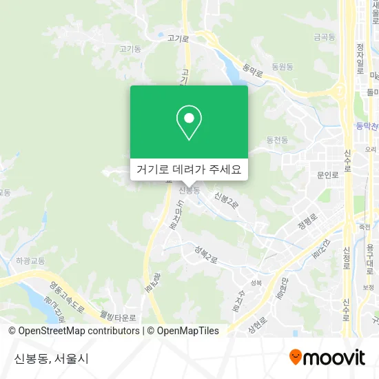 신봉동 지도