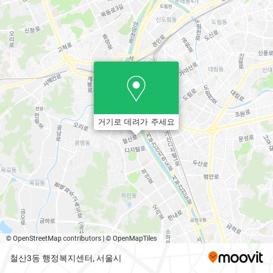 철산3동 행정복지센터 지도