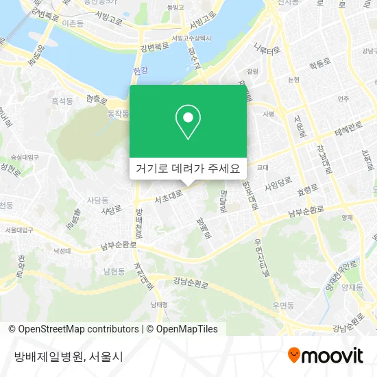 방배제일병원 지도