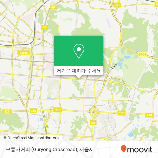 구룡사거리 (Guryong Crossroad) 지도