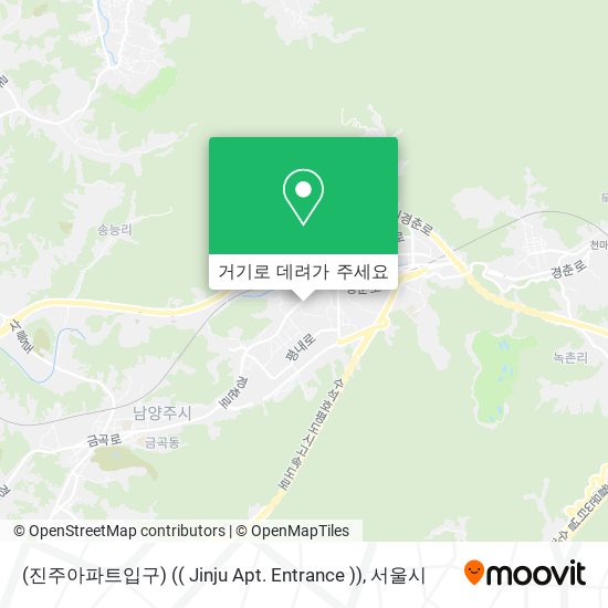 (진주아파트입구) (( Jinju Apt. Entrance )) 지도
