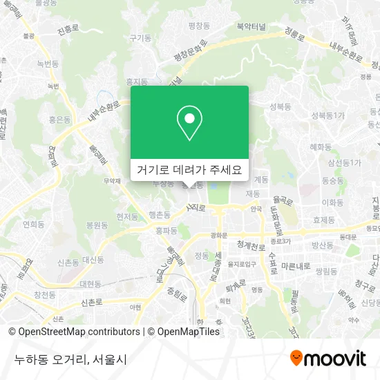 누하동 오거리 지도