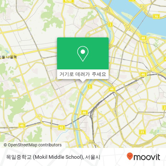 목일중학교 (Mokil Middle School) 지도