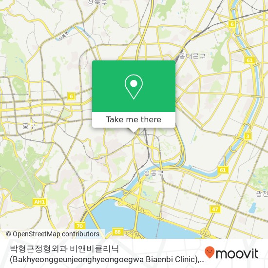 박형근정형외과 비앤비클리닉 (Bakhyeonggeunjeonghyeongoegwa  Biaenbi Clinic) 지도