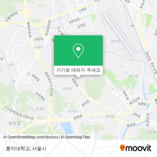 홍익대학교 지도