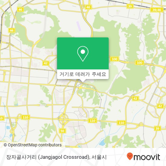 장자골사거리 (Jangjagol Crossroad) 지도
