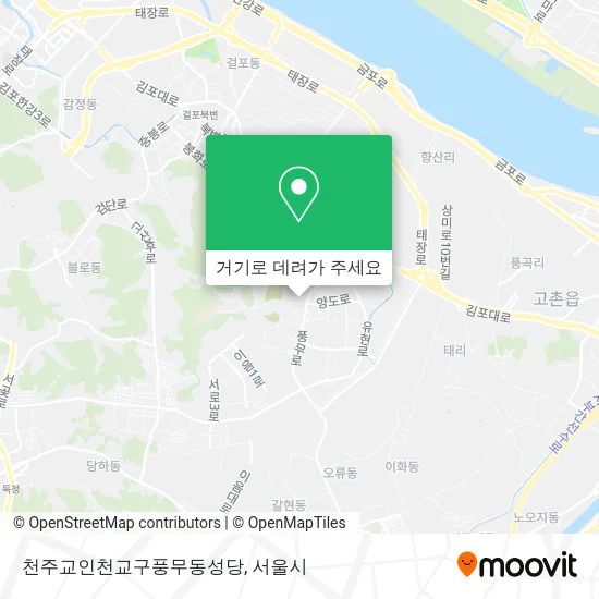 천주교인천교구풍무동성당 지도