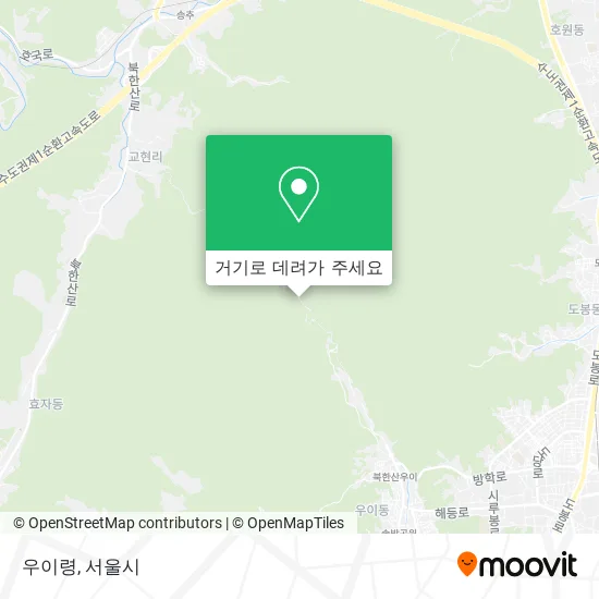 우이령 지도