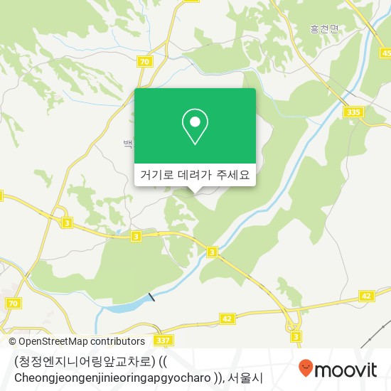 (청정엔지니어링앞교차로) (( Cheongjeongenjinieoringapgyocharo )) 지도