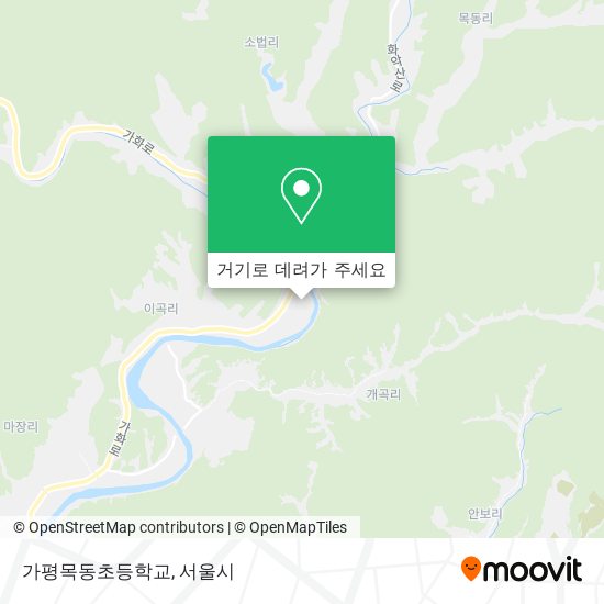 가평목동초등학교 지도