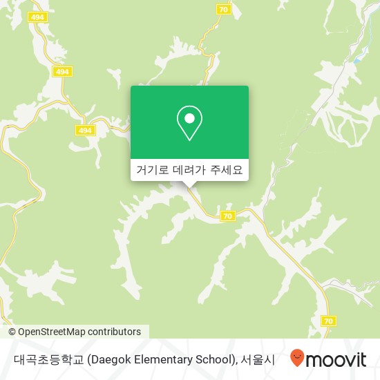 대곡초등학교 (Daegok Elementary School) 지도