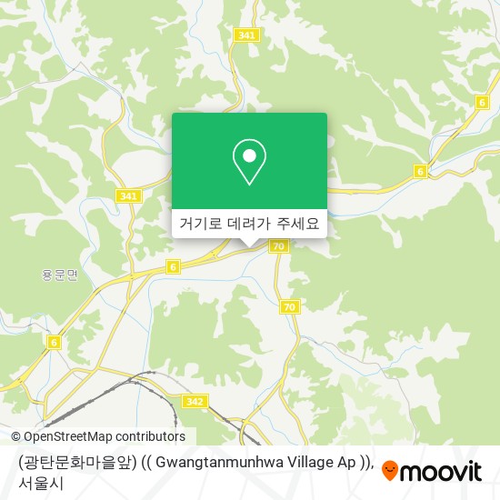 (광탄문화마을앞) (( Gwangtanmunhwa Village Ap )) 지도